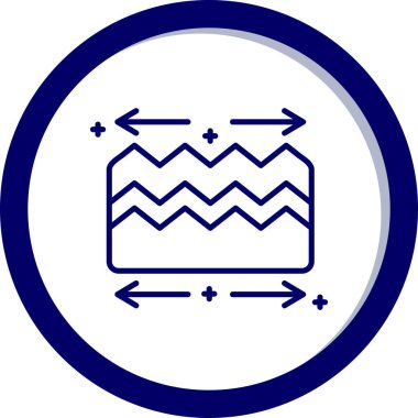 Tek bir simgenin vektör illüstrasyonu