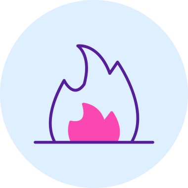 Yanan ateş. Web simgesi