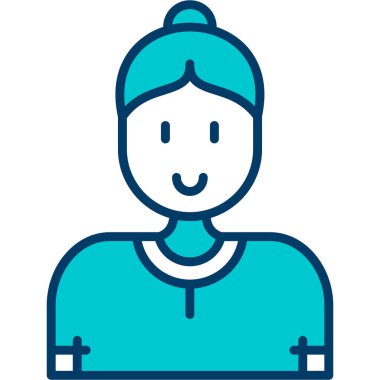 avatar. Web simgesi basit illüstrasyon