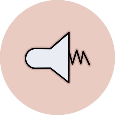 ses simgesi. vektör illüstrasyonu