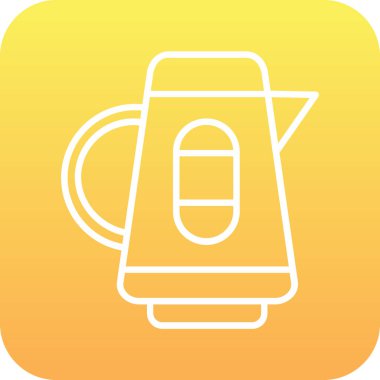 Bir çay simgesinin vektör illüstrasyonu