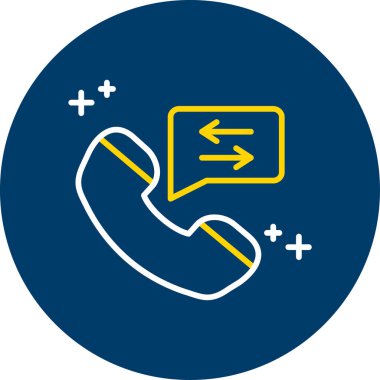 Çağrı merkezi ikon vektör illüstrasyonu