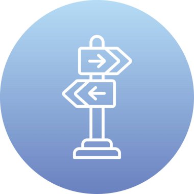 Modern yol simgesinin vektör illüstrasyonu