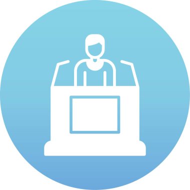 Bir konferansın vektör illüstrasyonu