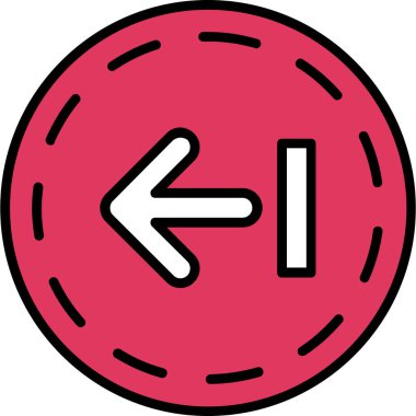 Ok. Web simgesi basit illüstrasyon