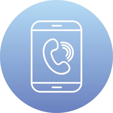 Çağrı. Web simgesi basit illüstrasyon