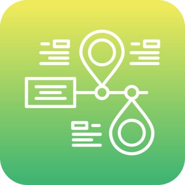 Eşsiz veri analizi vektör çizgisi simgesi