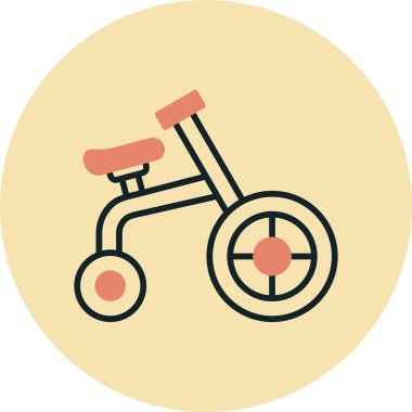 Bisiklet. Web simgesi basit illüstrasyon