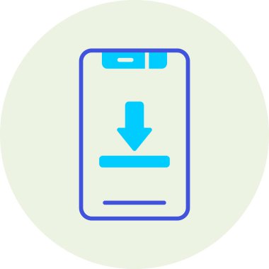 Cep telefonu. Web simgesi basit illüstrasyon