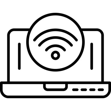 dizüstü bilgisayar simgesi, vektör illüstrasyon tasarımı kavramı