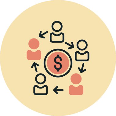 iş düz vektör simgesi