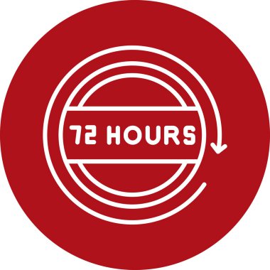 17 saat 7 simge modada izole edilmiş arkaplan