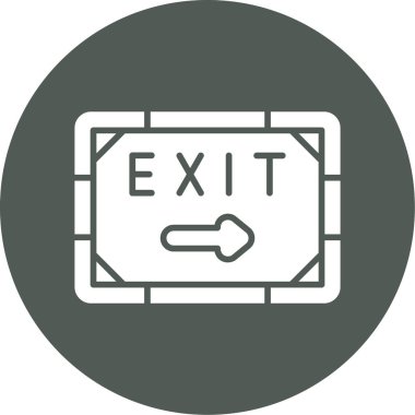 Çıkış simge vektör çizim