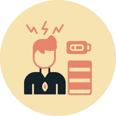 Ateşli adamın vektör çizimi