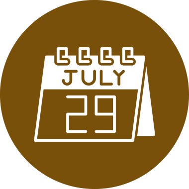 Takvim simgesi, vektör çizimi