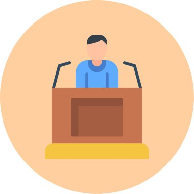 Hoparlör simgesi, vektör illüstrasyonu