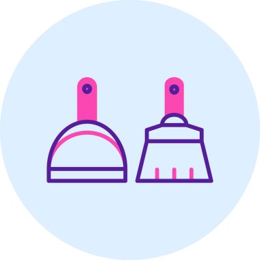 Boya Fırçası. Web simgesi basit illüstrasyon