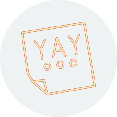 Bir işaretin modern simgesinin vektör illüstrasyonu