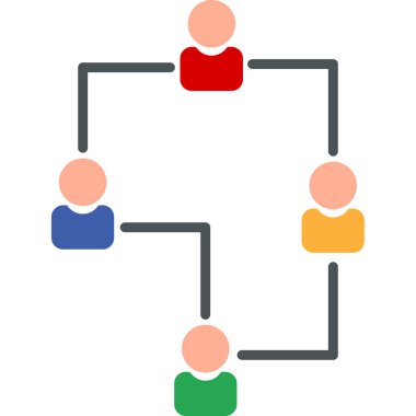 İnsan simgesinin vektör illüstrasyonu