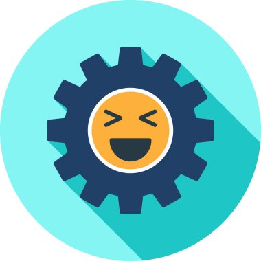 Bir dişli simgesini vektör çizim