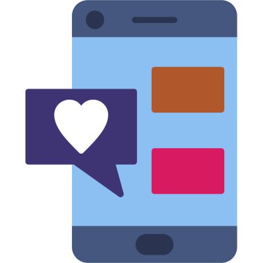 Konuş. Web simgesi vektör illüstrasyonu