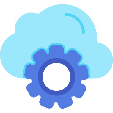 Bulut. Web simgesi basit illüstrasyon