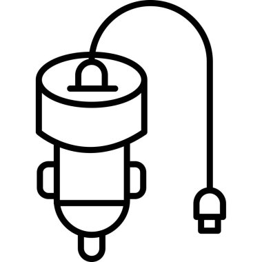 Tak vektör simgesi. Kişisel kullanım, elektrik ve mobil tasarım için özet vektör simgesi.