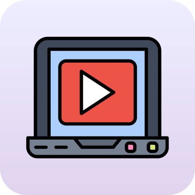 video oynatıcı vektör simgesi