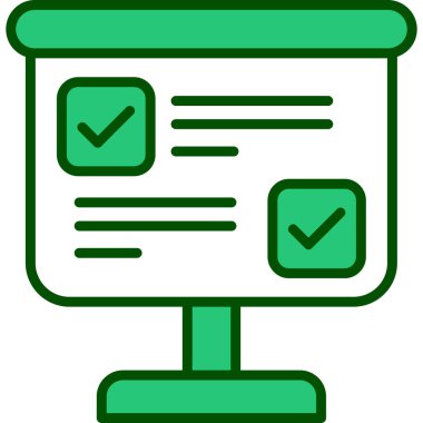 Tahta. Web simgesi basit illüstrasyon