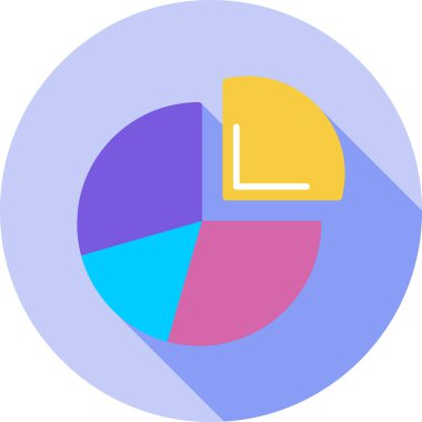 Pasta grafiği vektör illüstrasyonu