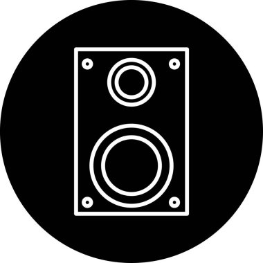 Konuşmacı. Web simgesi basit tasarım