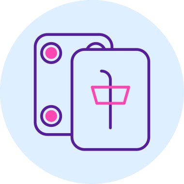 vektör torba simgesi, vektör illüstrasyonu