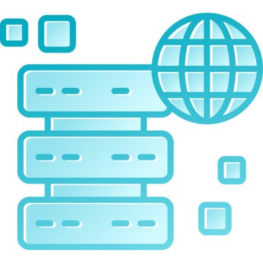 ağ bağlantısı sunucu simgesi doldurulmuş dış hat biçimi