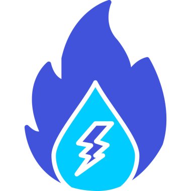 Ateş simgesi, vektör çizimi