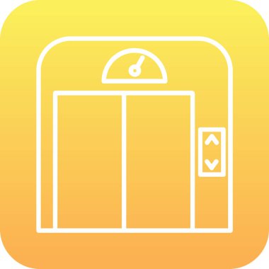 Benzersiz otel vektör simgesi