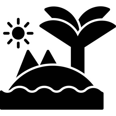 Beyaz arkaplandaki bir bitkinin vektör çizimi