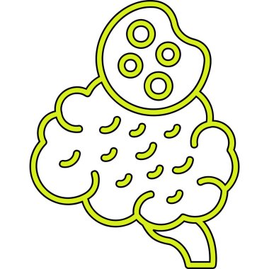 Çizgi film simgesinin vektör çizimi