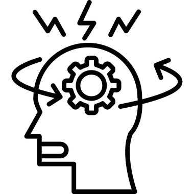 baş beyin fikir simgesi, özet biçimi