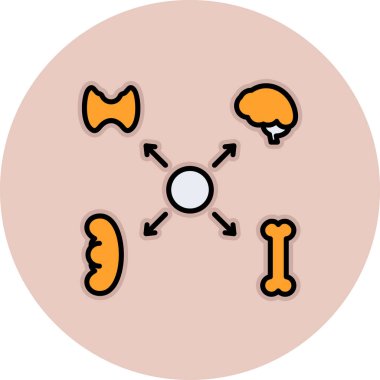 Molekül simgesi vektör illüstrasyonu