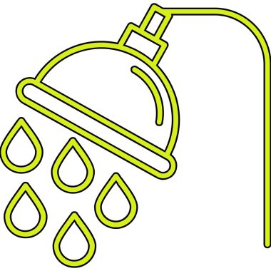 Su musluğu ikonu vektör illüstrasyonu