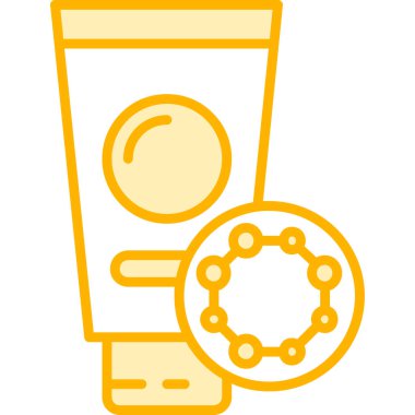 kozmetik krem rengi vektör çizimi