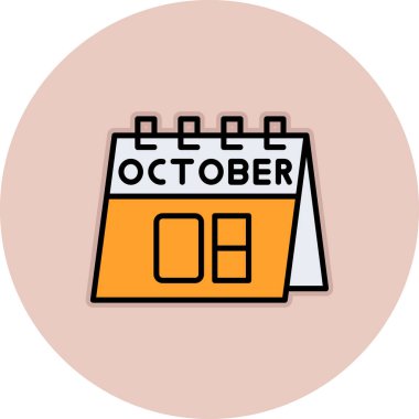 Takvim simgesi vektör illüstrasyonu