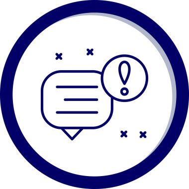 ileti ikonu vektör illüstrasyonu