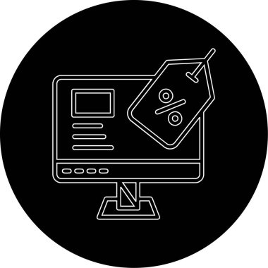 Bilgisayar simgesinin vektör illüstrasyonu