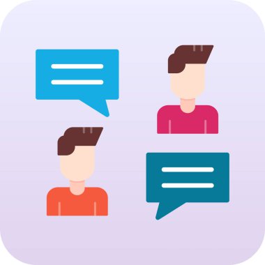 sohbet web simgesi, vektör çizim