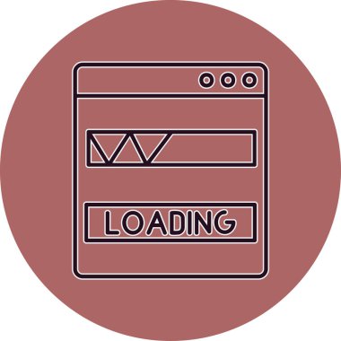 Beyaz arkaplanda simge yükleniyor