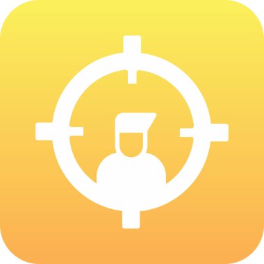 vektör modern simge uzun gölgede.