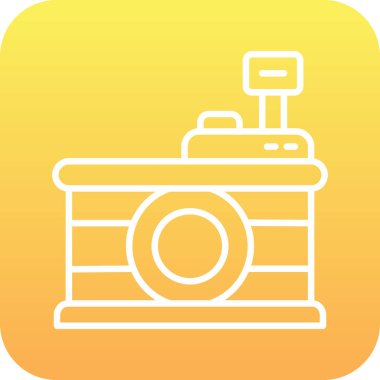 kamera vektör simgesi modern basit illüstrasyon