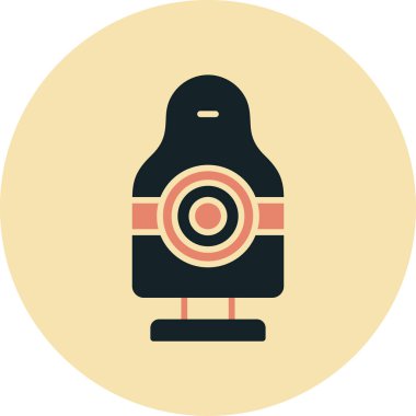 Modern b 'nin vektör illüstrasyonu kamera simgesinden yoksun