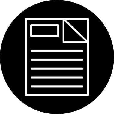 Dosya. Web simgesi basit illüstrasyon